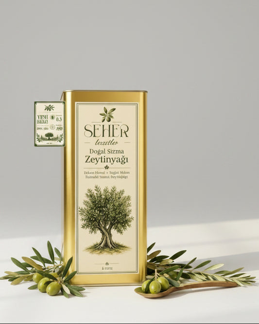 🌿 Muğla Memecik Zeytinyağı | 2025-2026 Hasadı | +250 Polifenol | 5 LT | Yemeklik