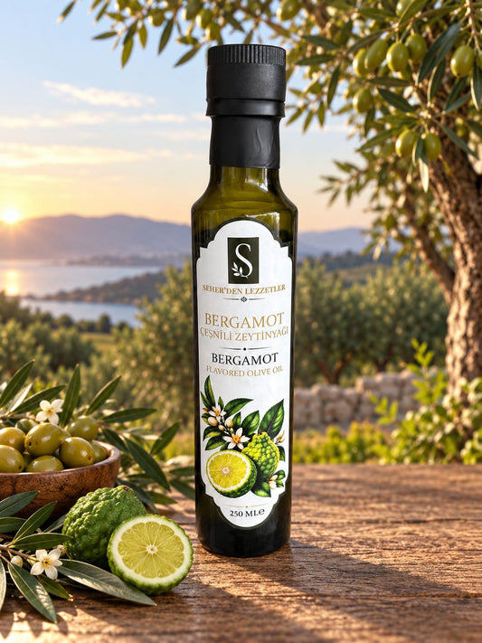 Bergamot Çeşnili Zeytinyağı – 250 ML
